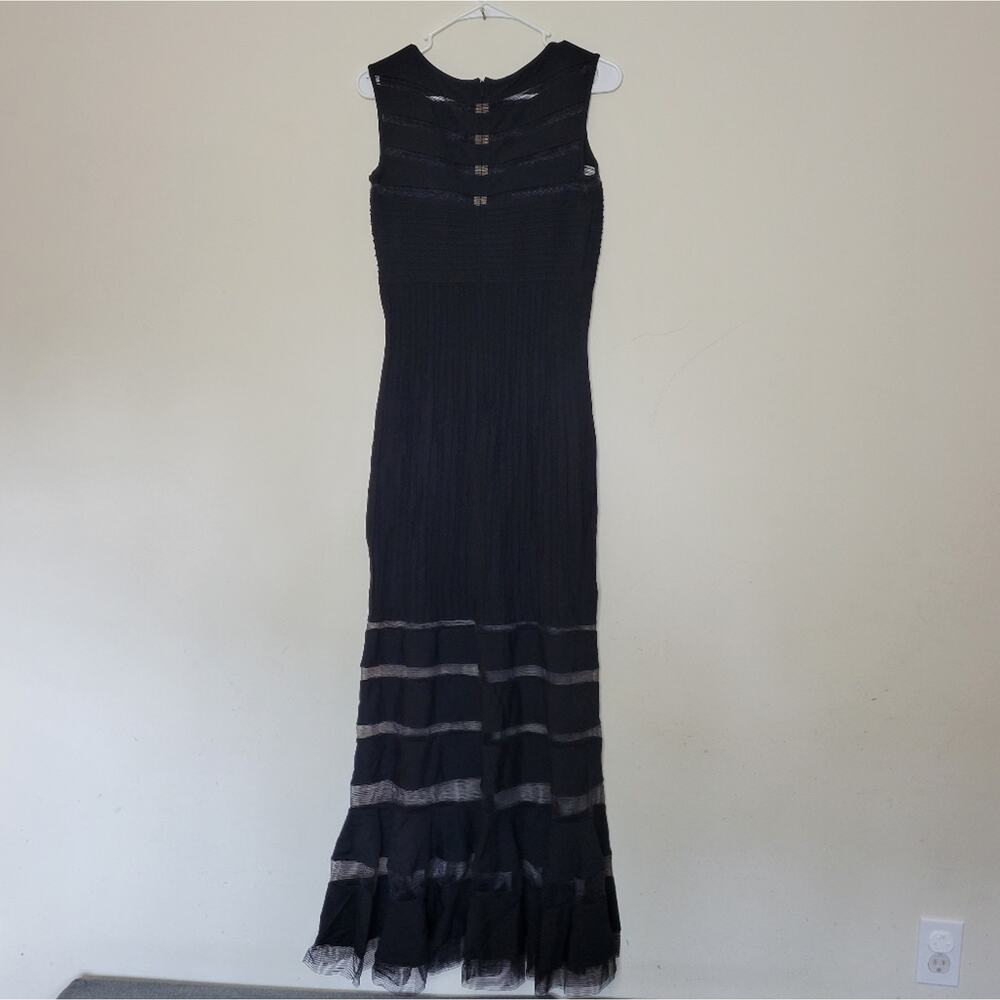 Tadashi Shoji Illusion Mesh Gown XS 69799L - Picture 6 of 8